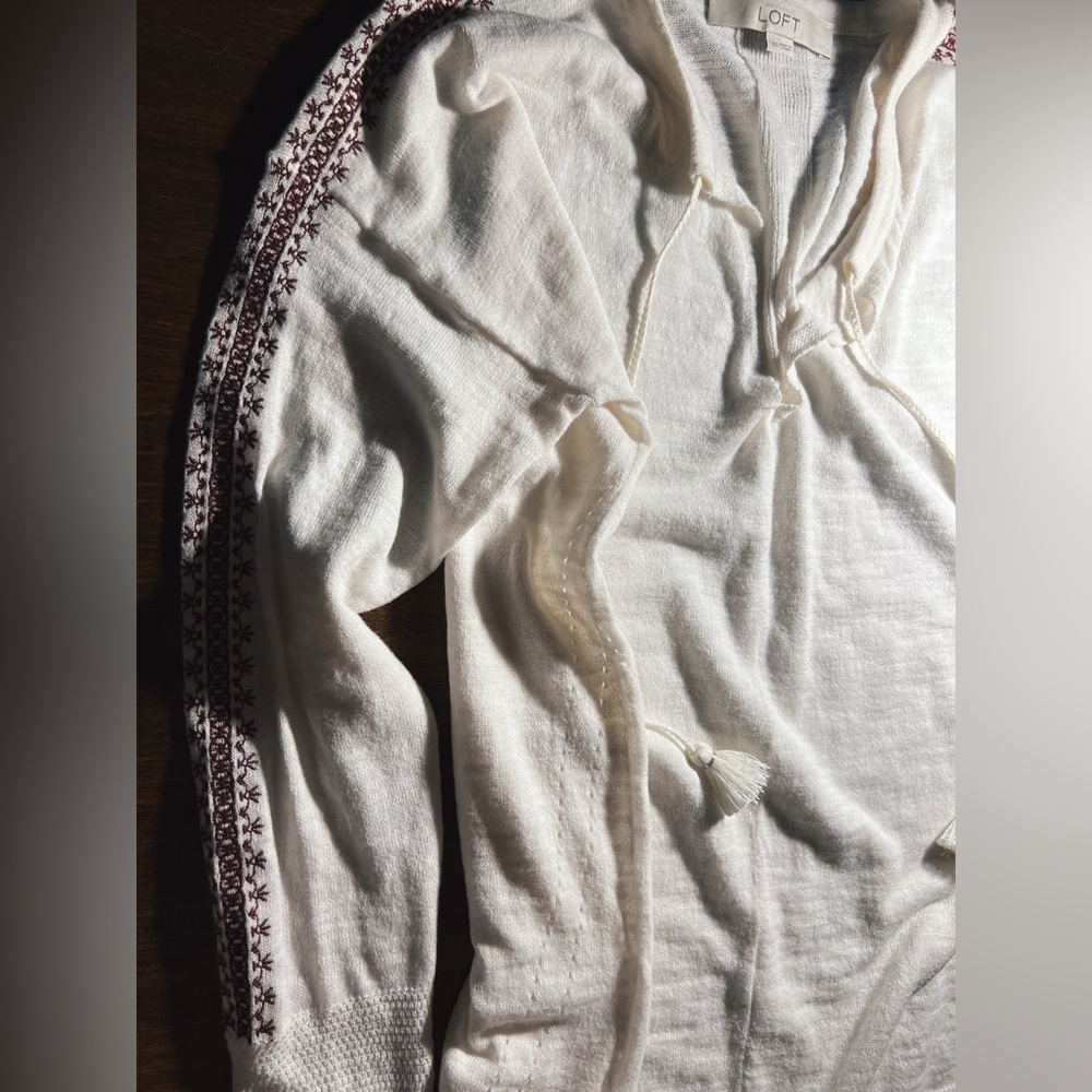 Boho Embroidered Cotton Tunic - Picture 4 of 15